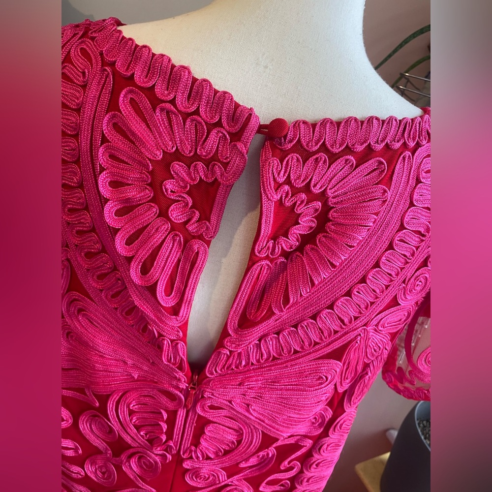 JS Collections Pink Ruffled Maxi Gown - Picture 5 of 15